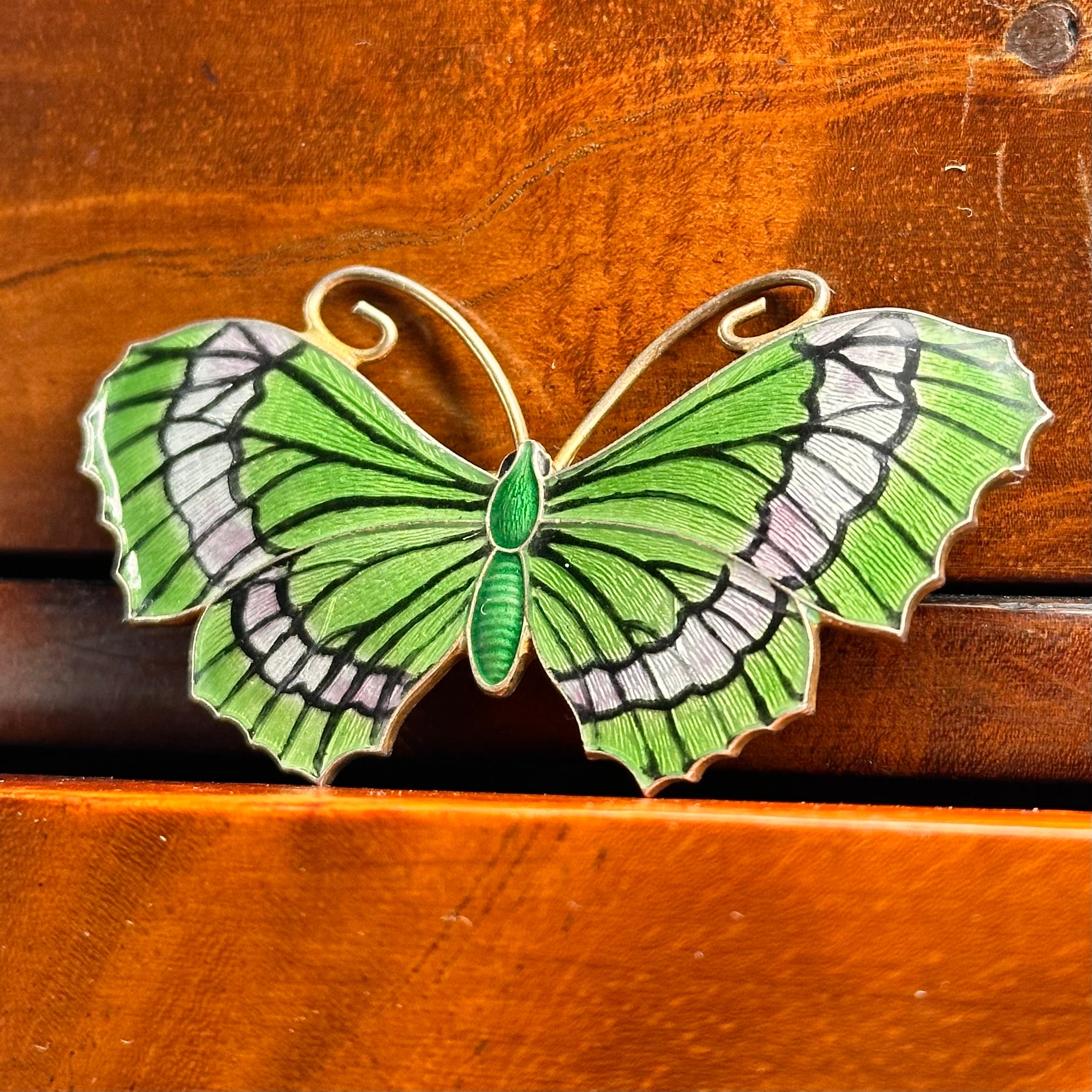 Sterling silver butterfly 2025 brooch pin