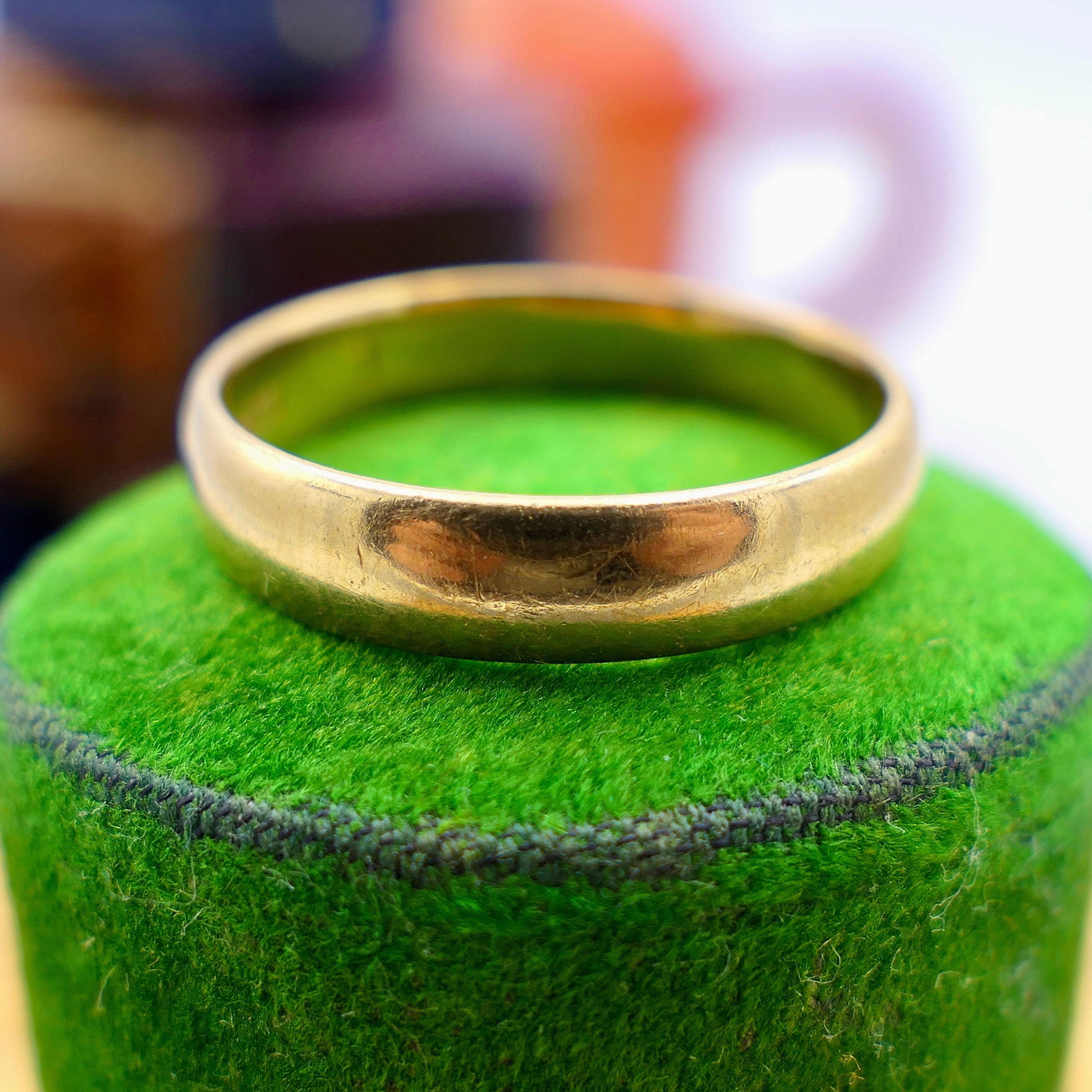 Vintage, 1920s, 22ct gold wedding band ring