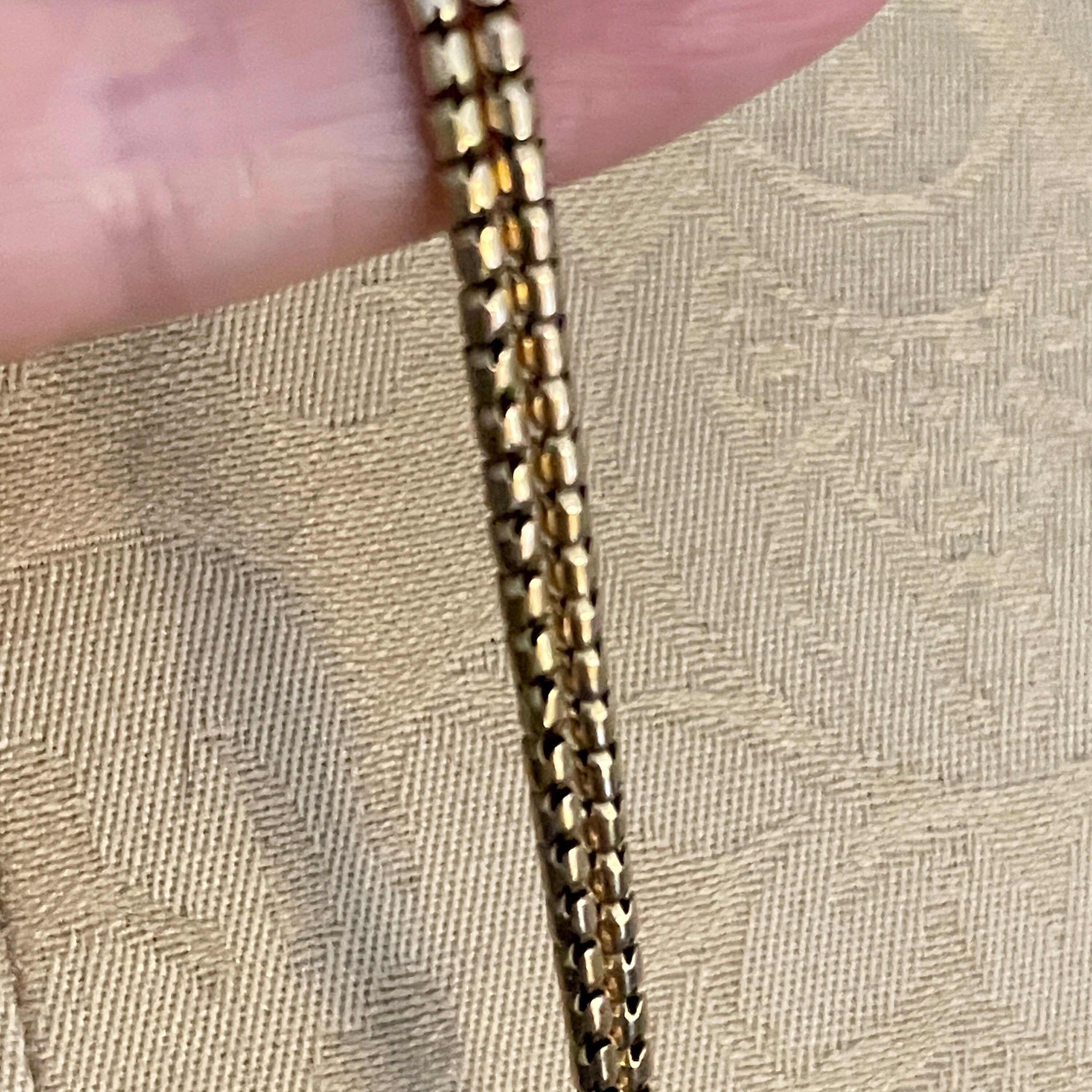 Antique, 15ct Gold, Snake Link Chain, Necklace, 10.7 Grams