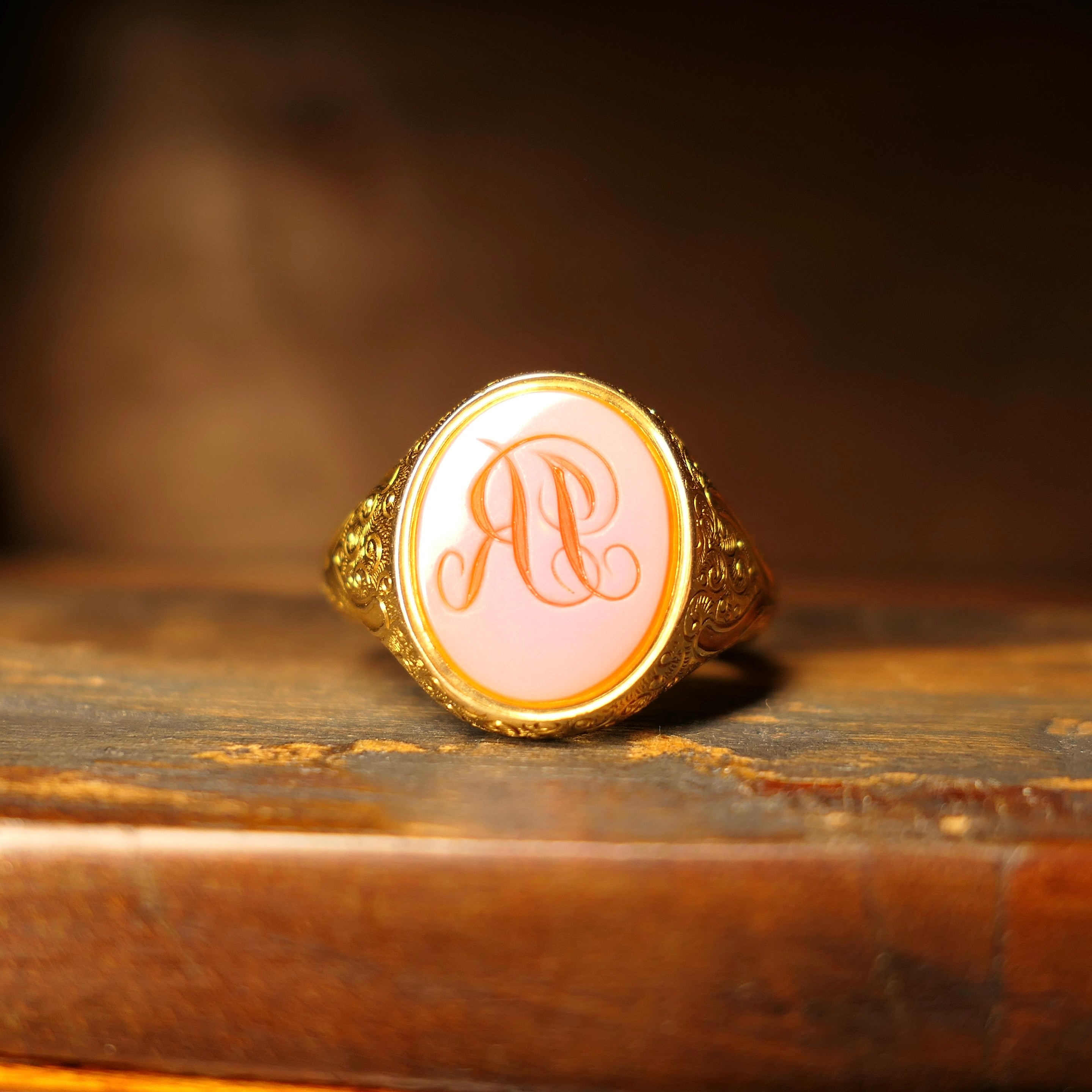 Victorian, 18ct Gold, Sardonyx, Seal Signet Ring, 8.4 grams