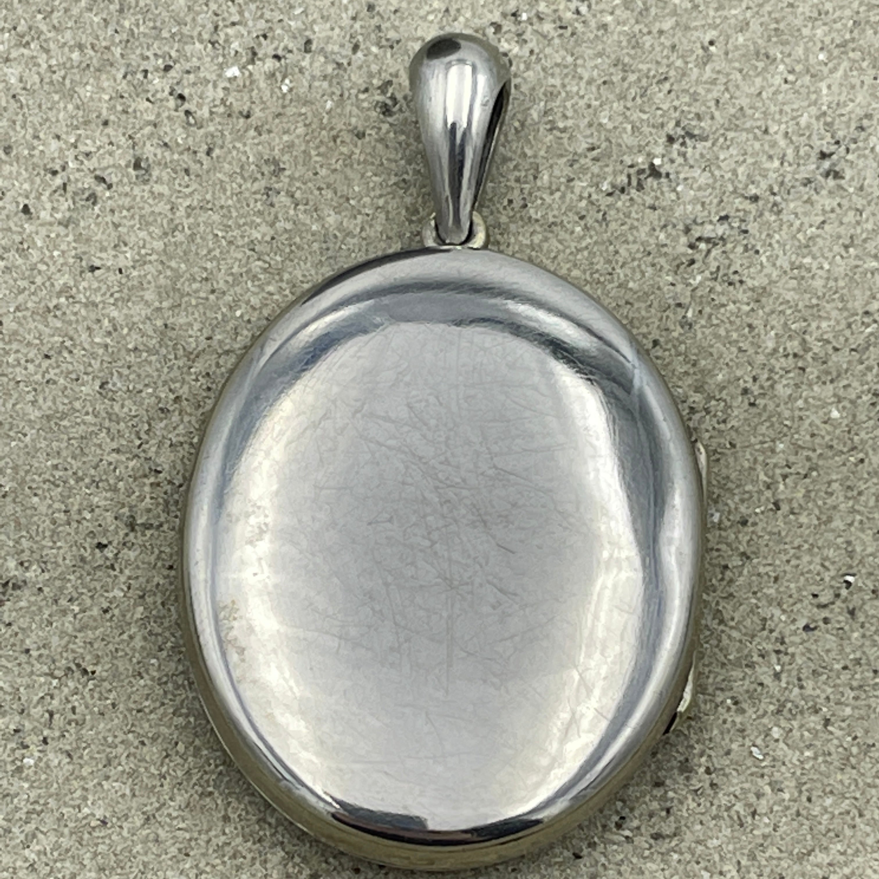 Victorian, Aesthetic Movement Silver Back & Front Locket, With Bird Motif