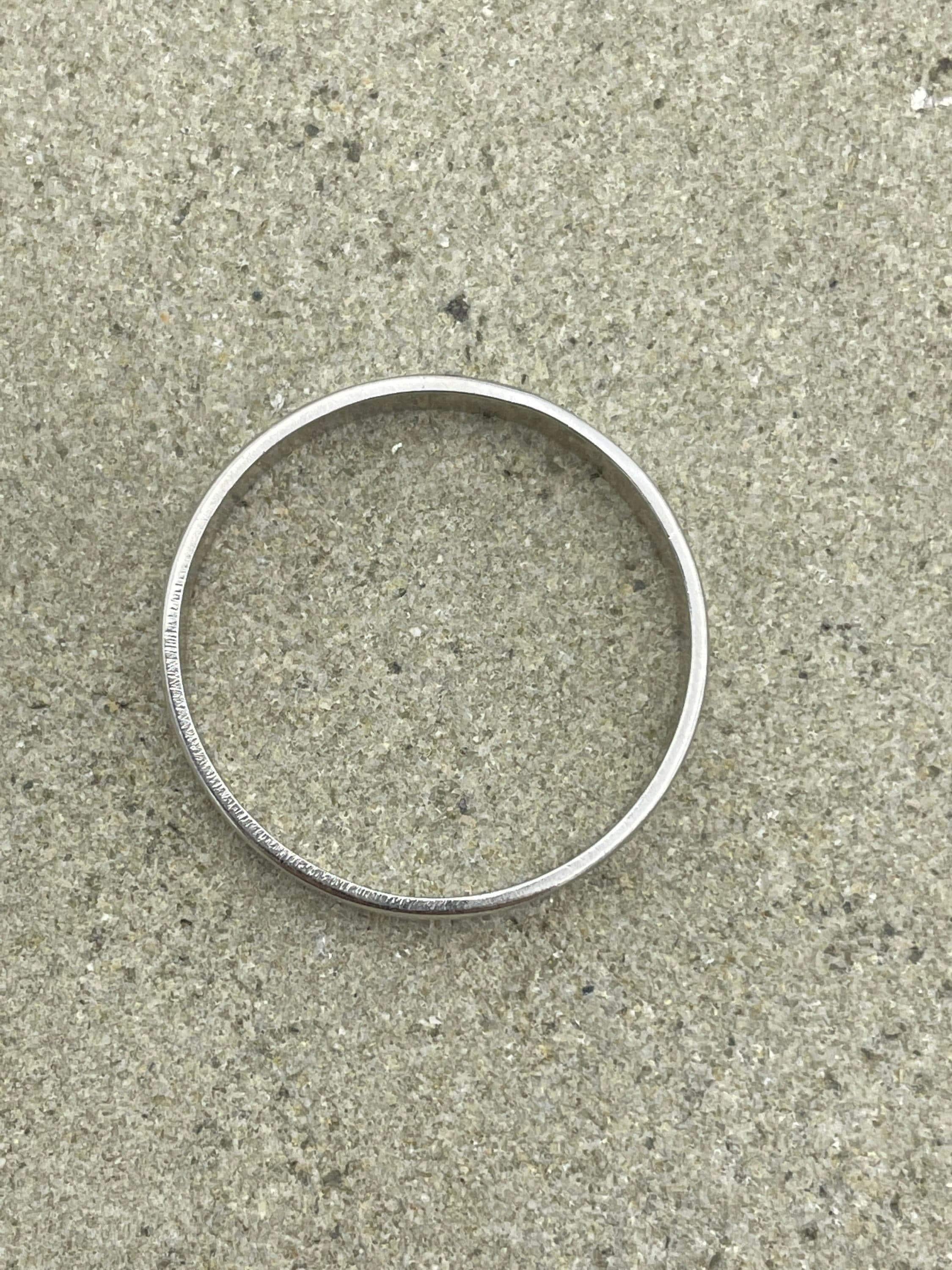 Vintage Platinum Gents Band Ring