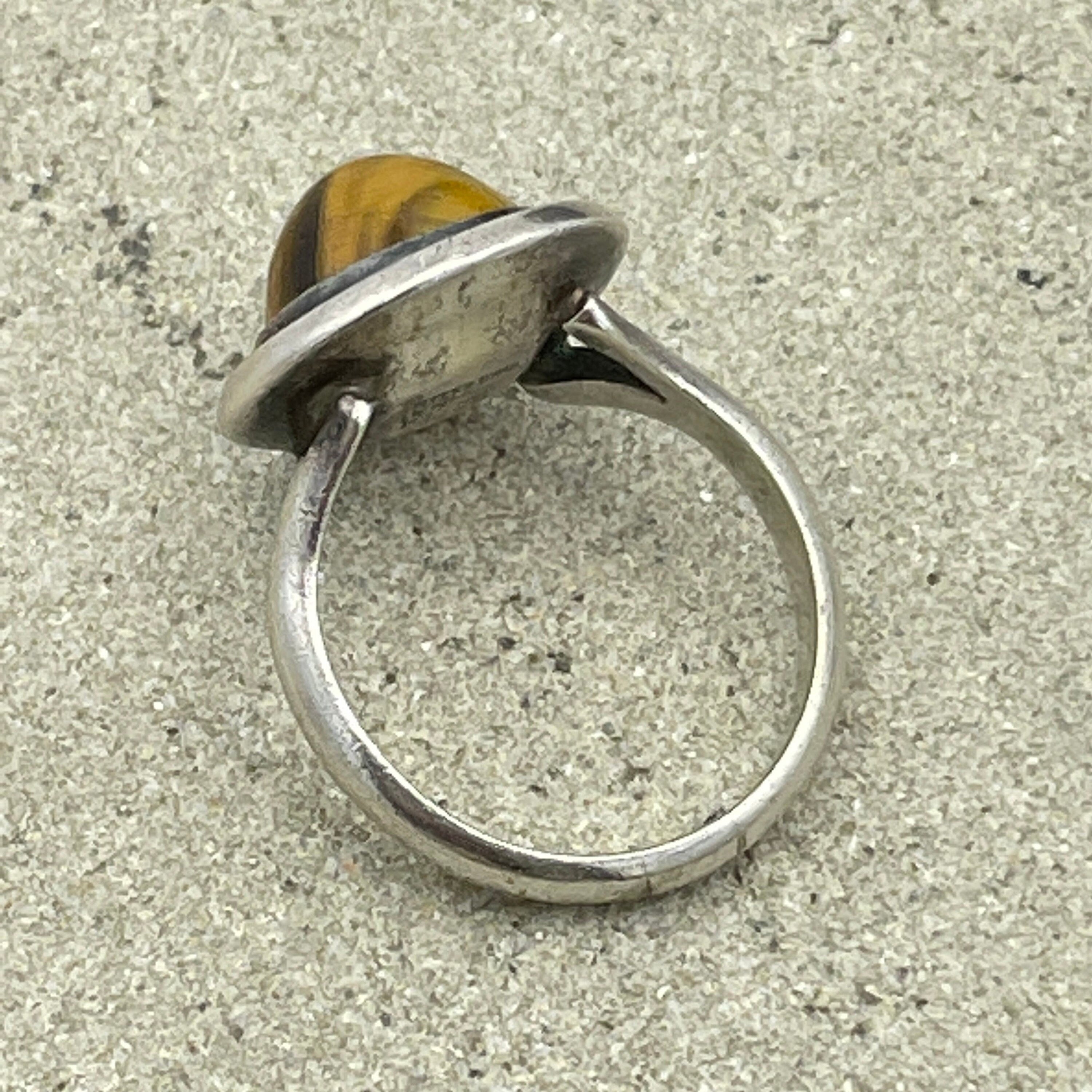 N e from sterling silver tigers eye ring, niels erik from danish silver ring