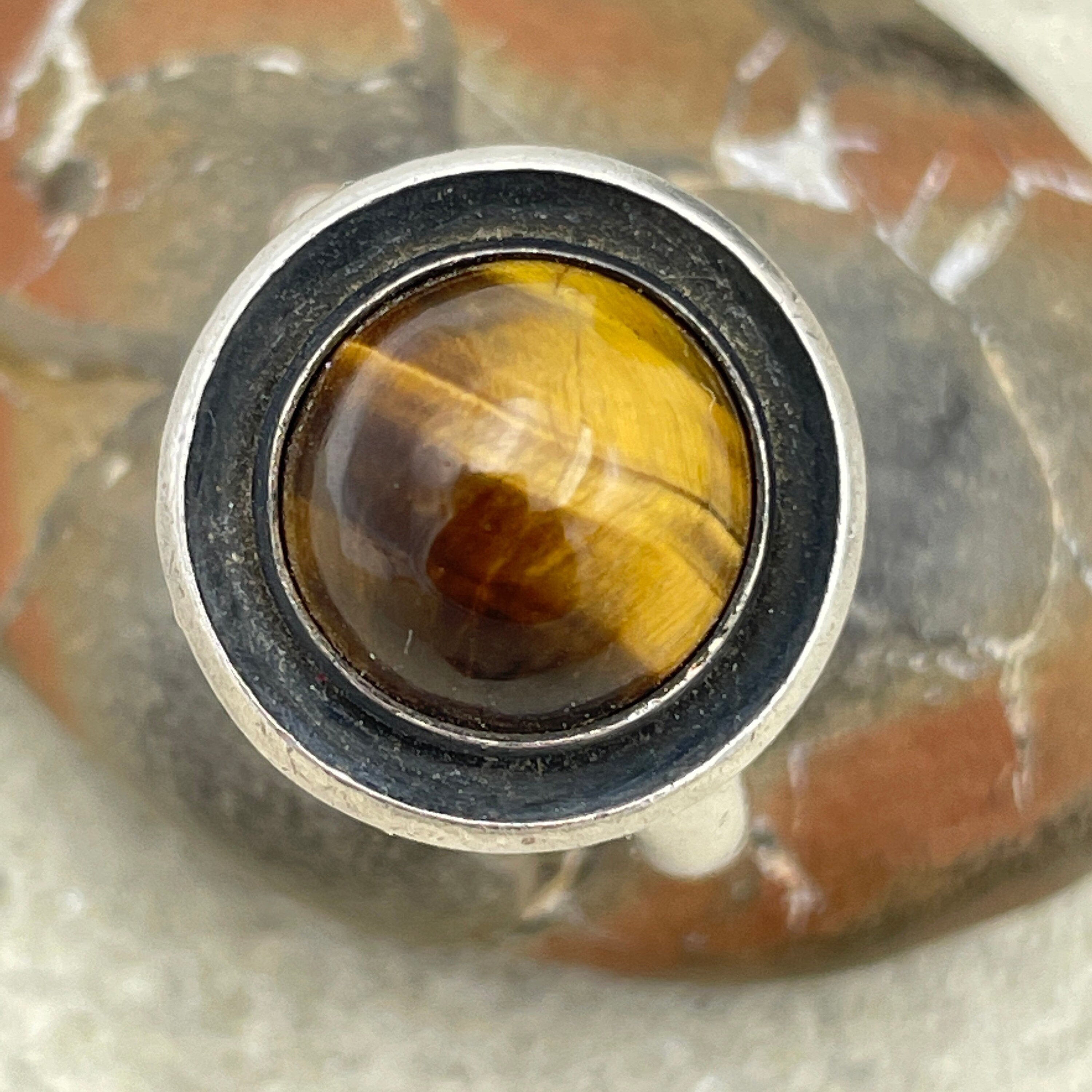 N e from sterling silver tigers eye ring, niels erik from danish silver ring