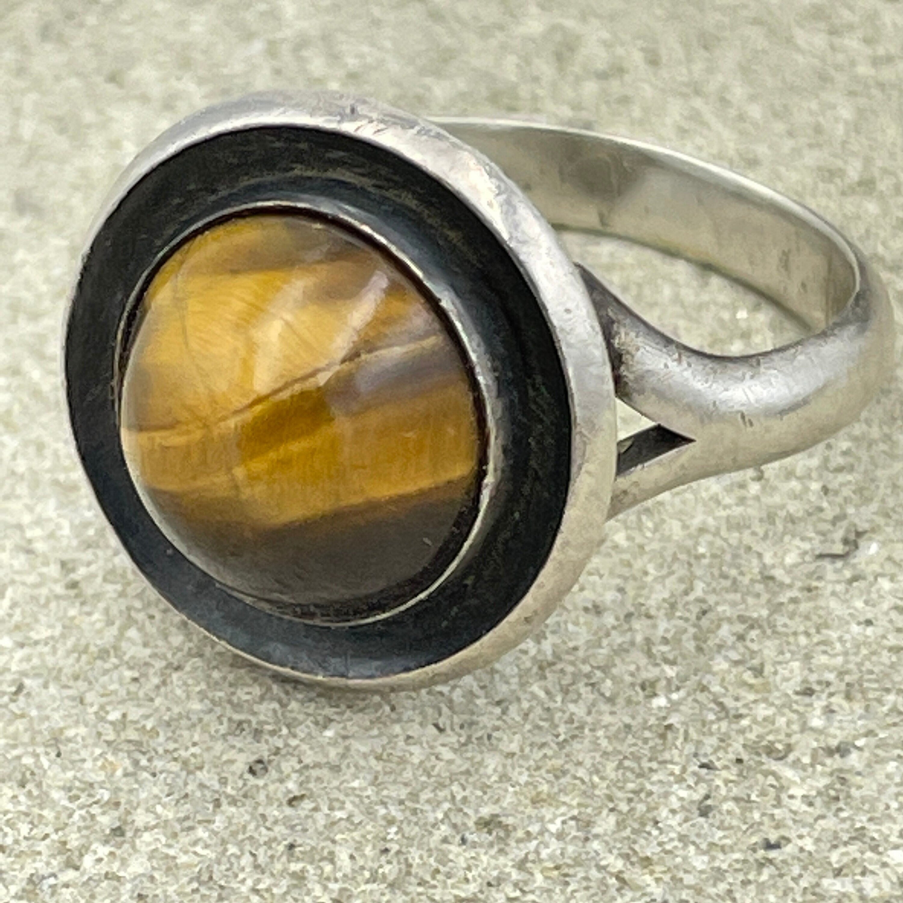 N e from sterling silver tigers eye ring, niels erik from danish silver ring