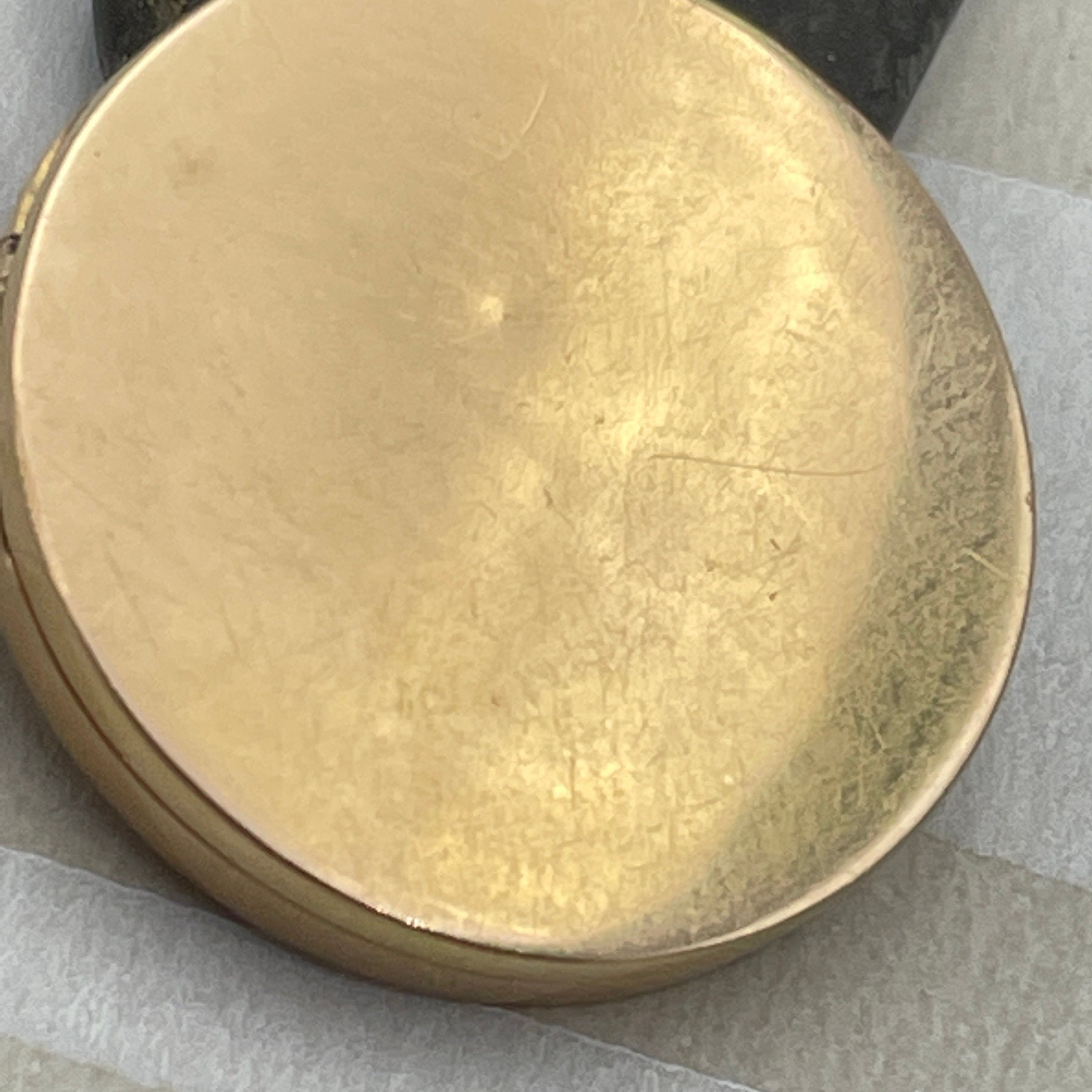 Edwardian 15ct gold, old cut diamond, shamrock locket