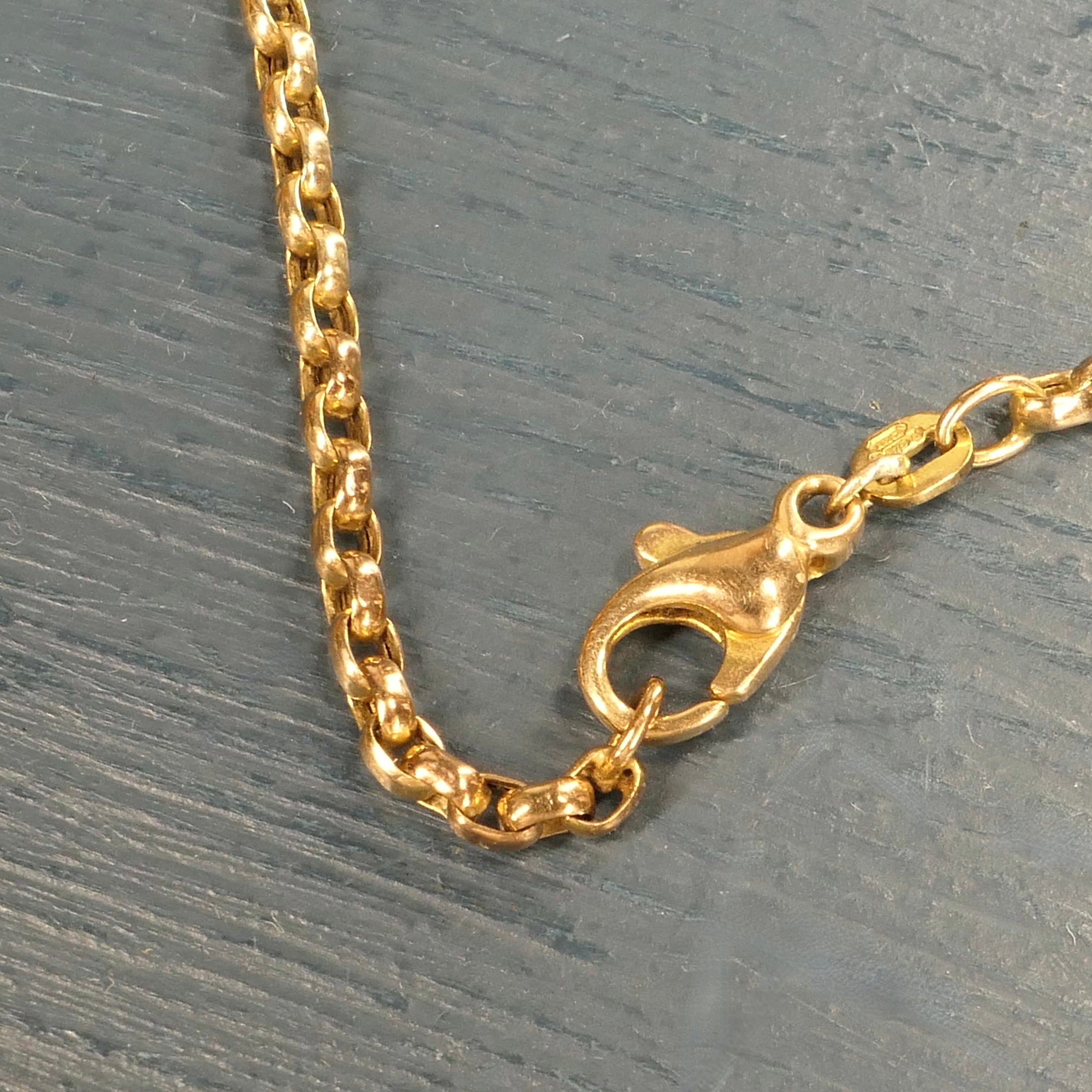 9ct Gold Belcher Link Chain, 5.4 Grams